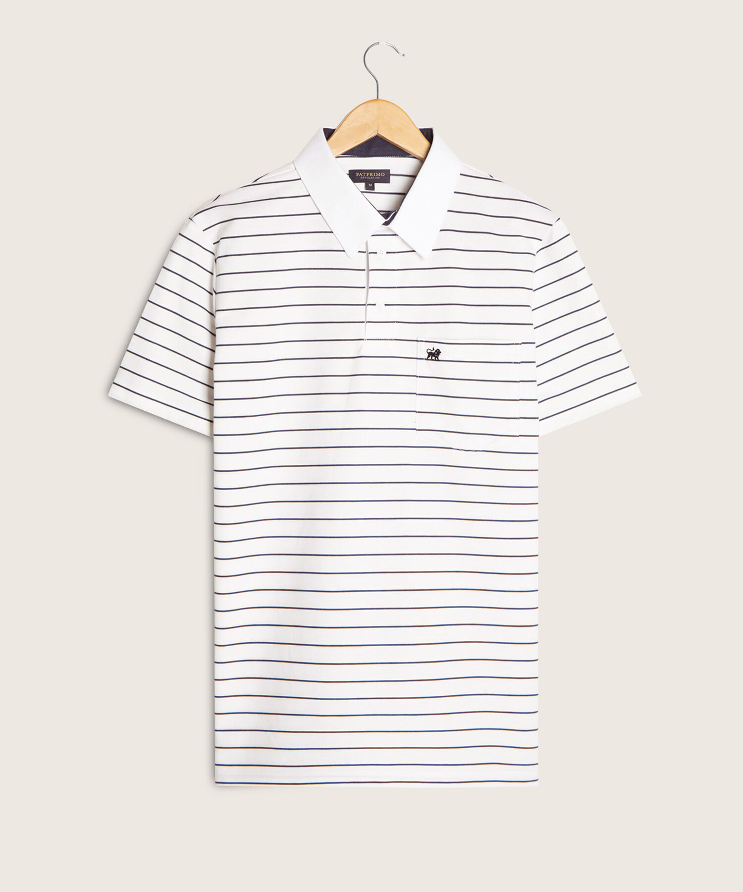 Polo Cuello Duro  Preteñido Bicolor