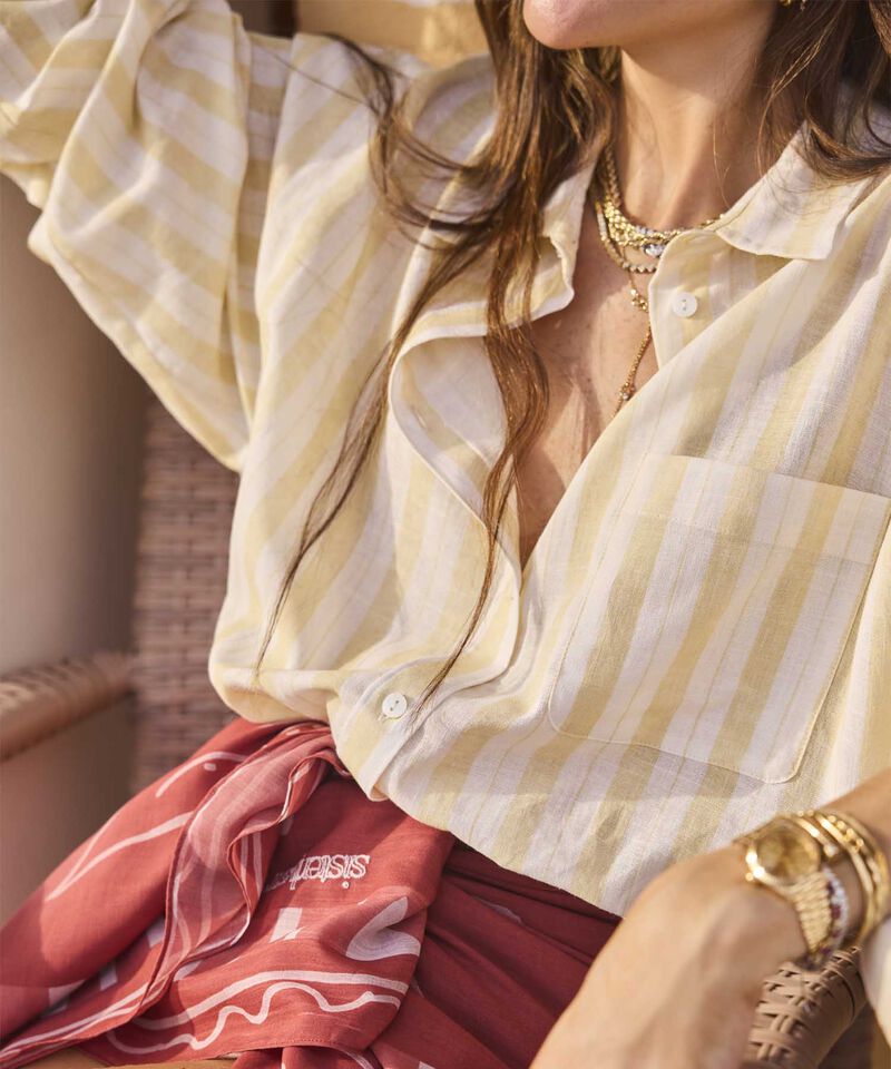 Camisa Oversize De Hombro Ca&iacute;do Para Mujer