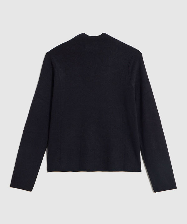 Saco Tejido Cuello Alto para Mujer