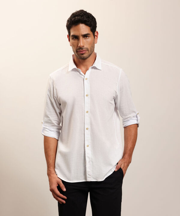 Camisa Manga Larga Con Charretera image number null