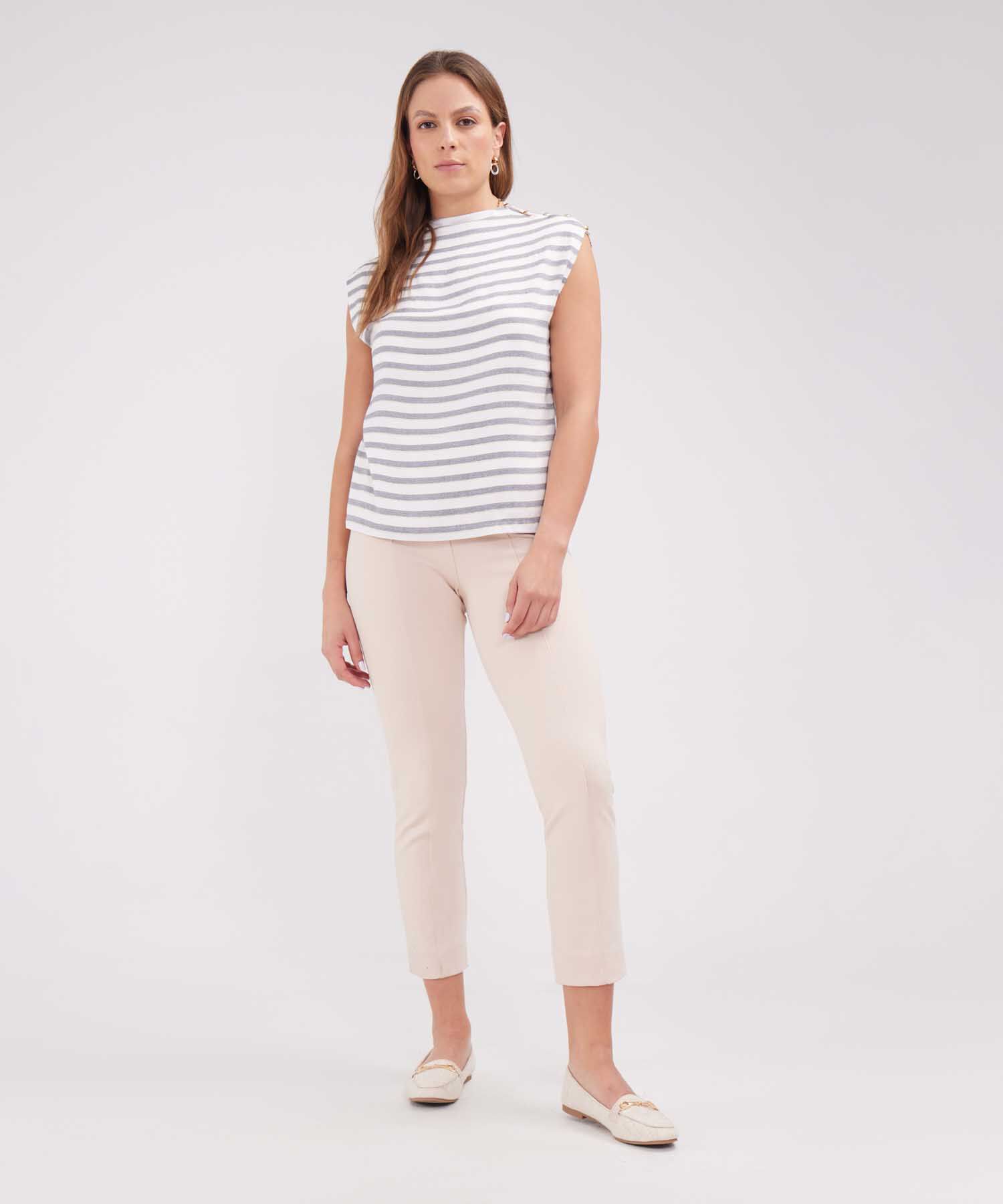 Leggins Unicolor Recto Con Pretina Interna