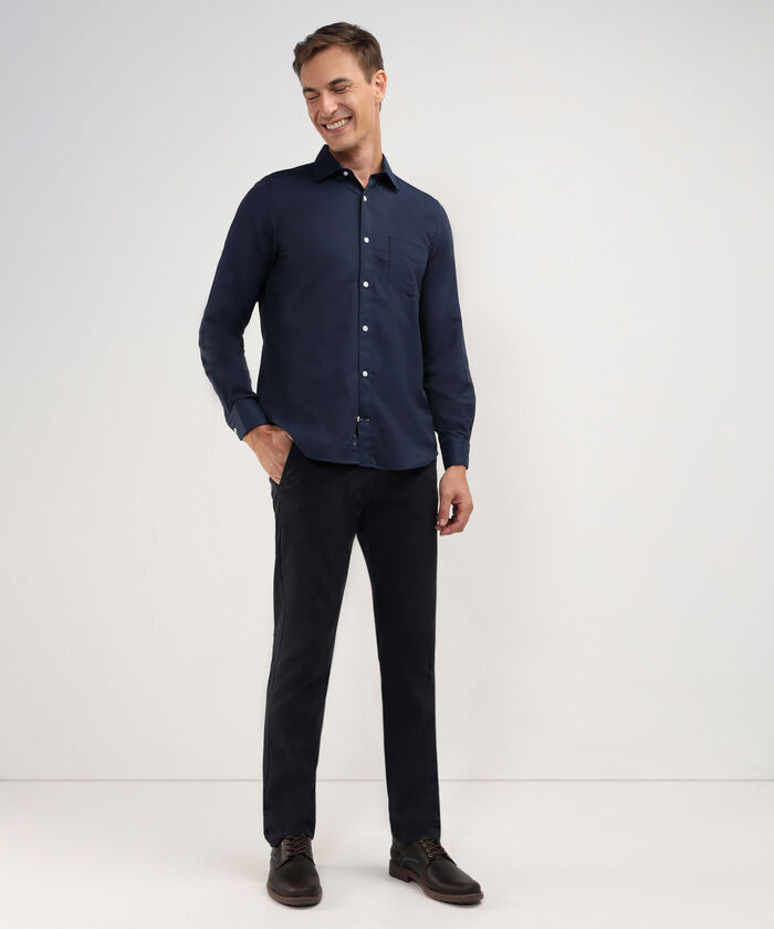 Camisa Corbatera Manga Larga