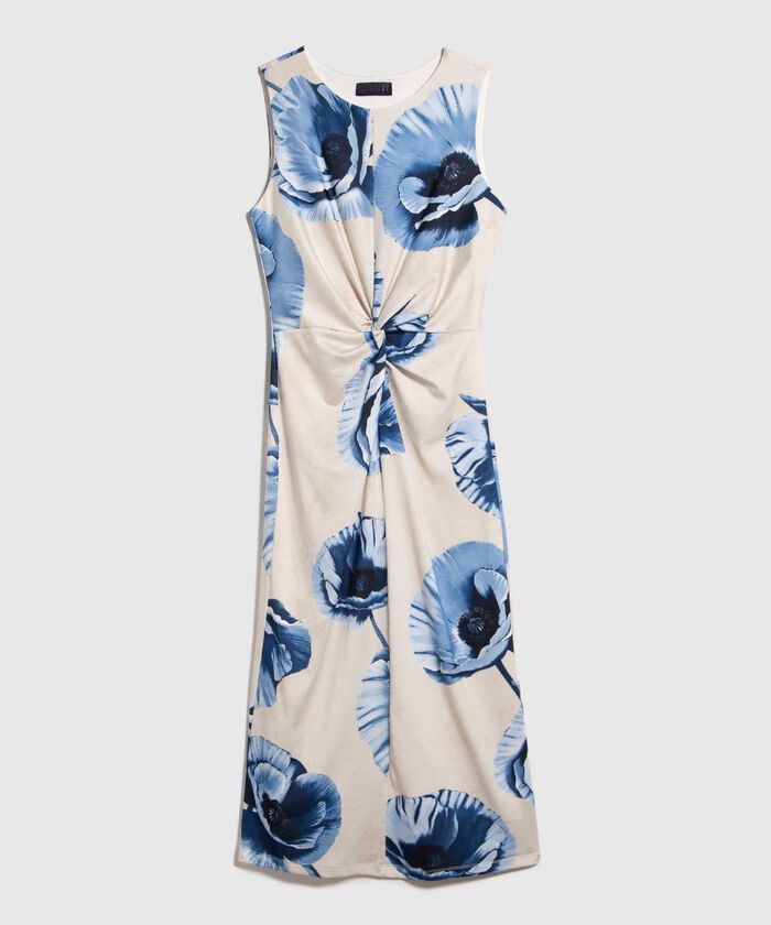 Vestido Estampado con Anudado