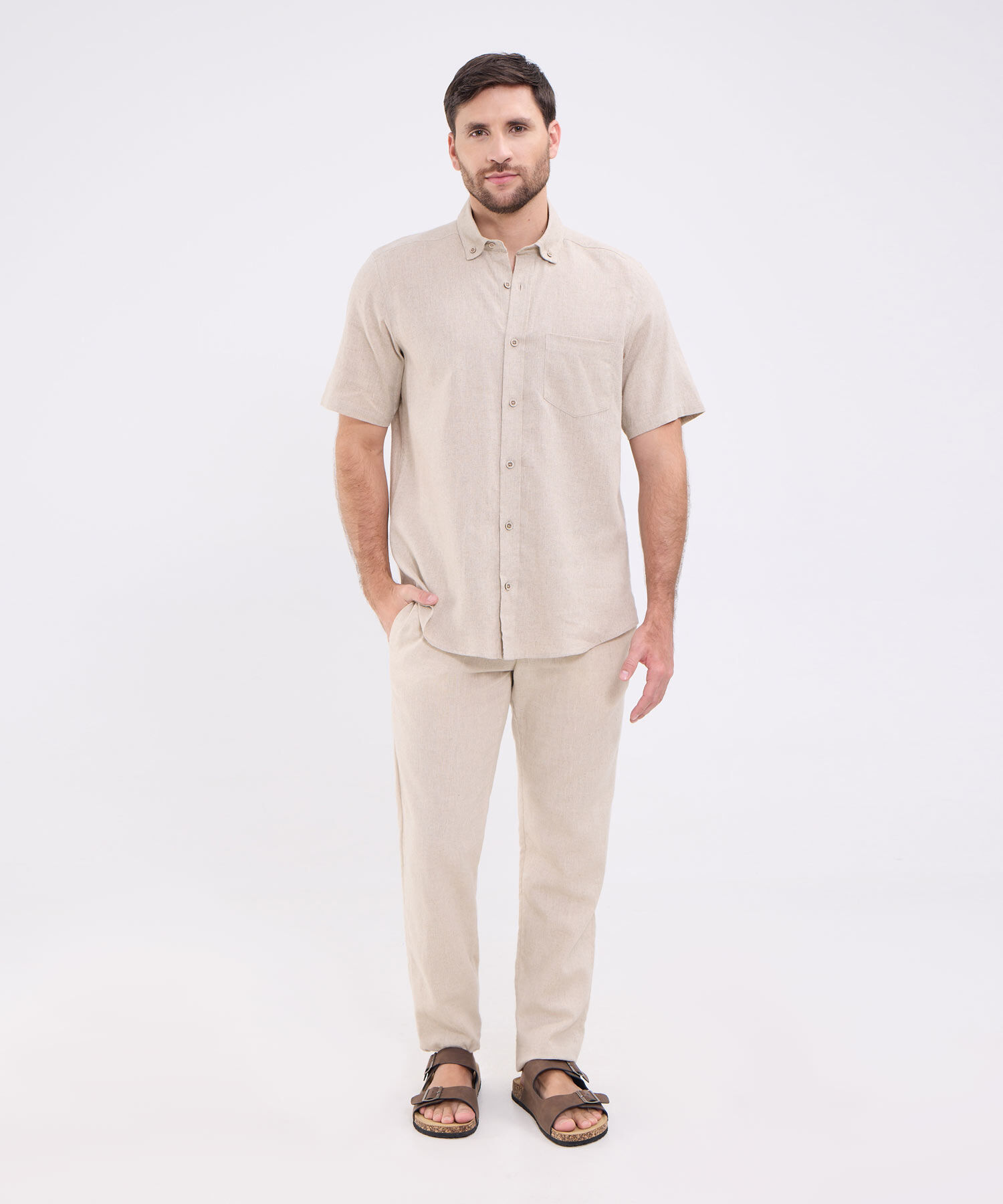 Camisa manga corta para hombre