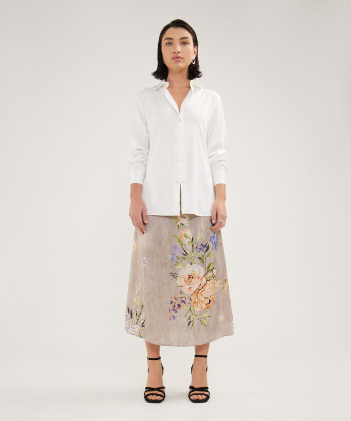 Camisa Manga Larga En Satin