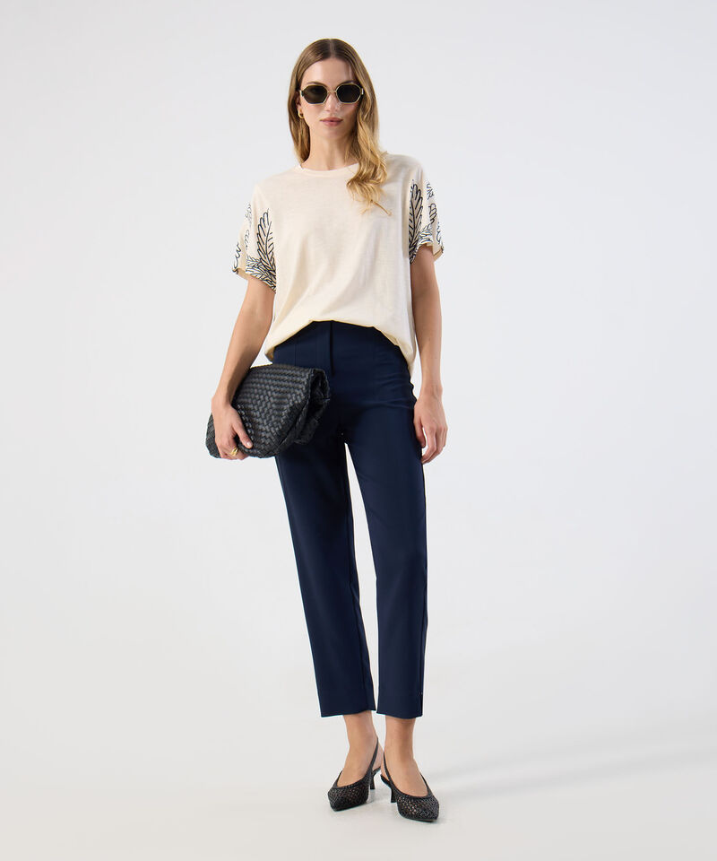 Pantal&oacute;n B&aacute;sico Formal Ajuste Tobillero Para Mujer