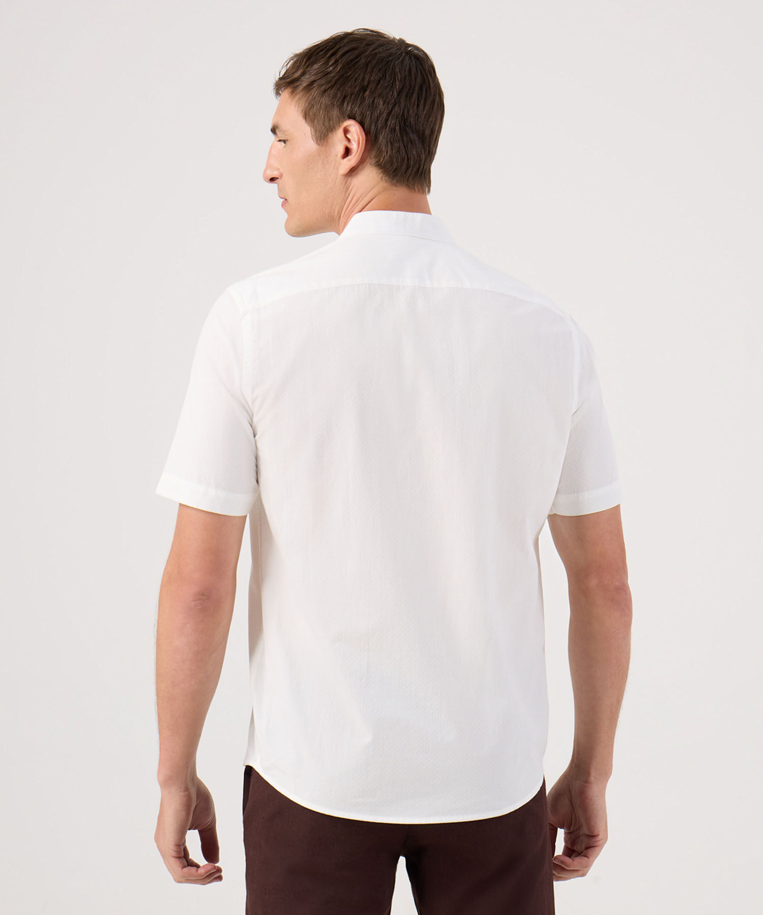 Camisa Unicolor Cuello Mao