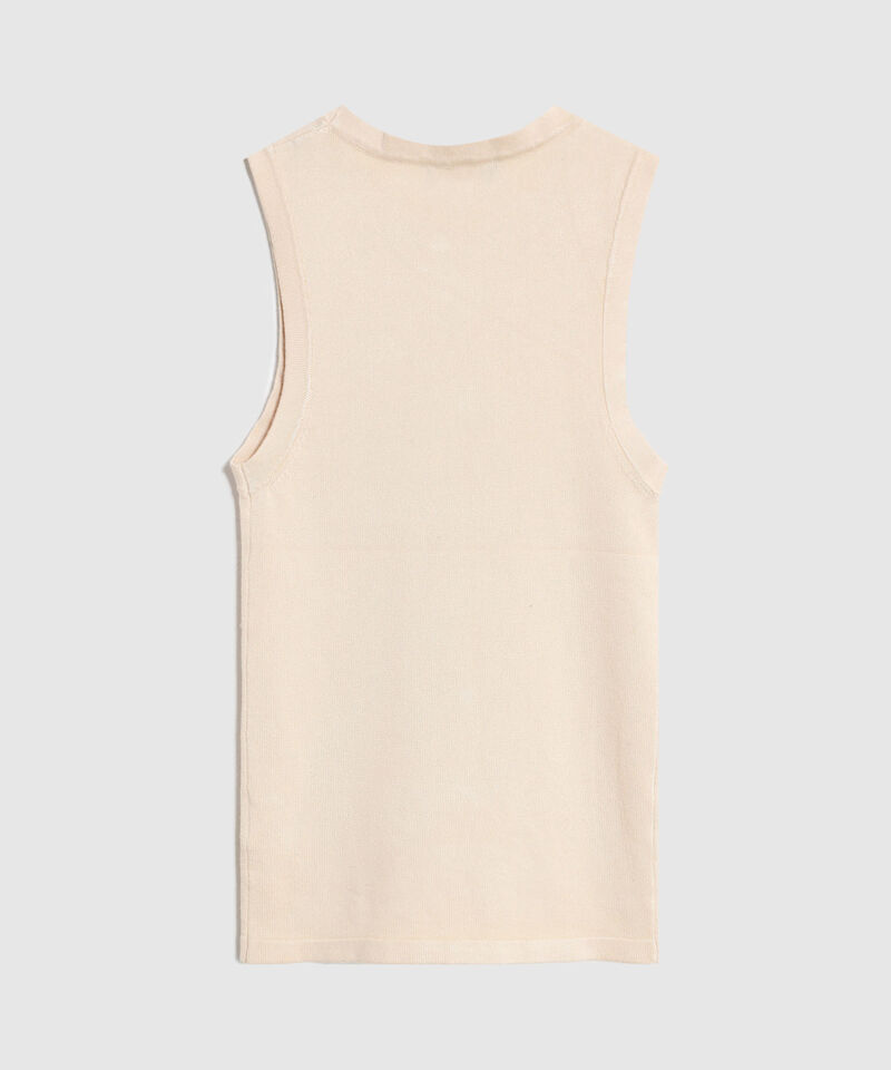 Camiseta de Punto Sin Mangas para Mujer