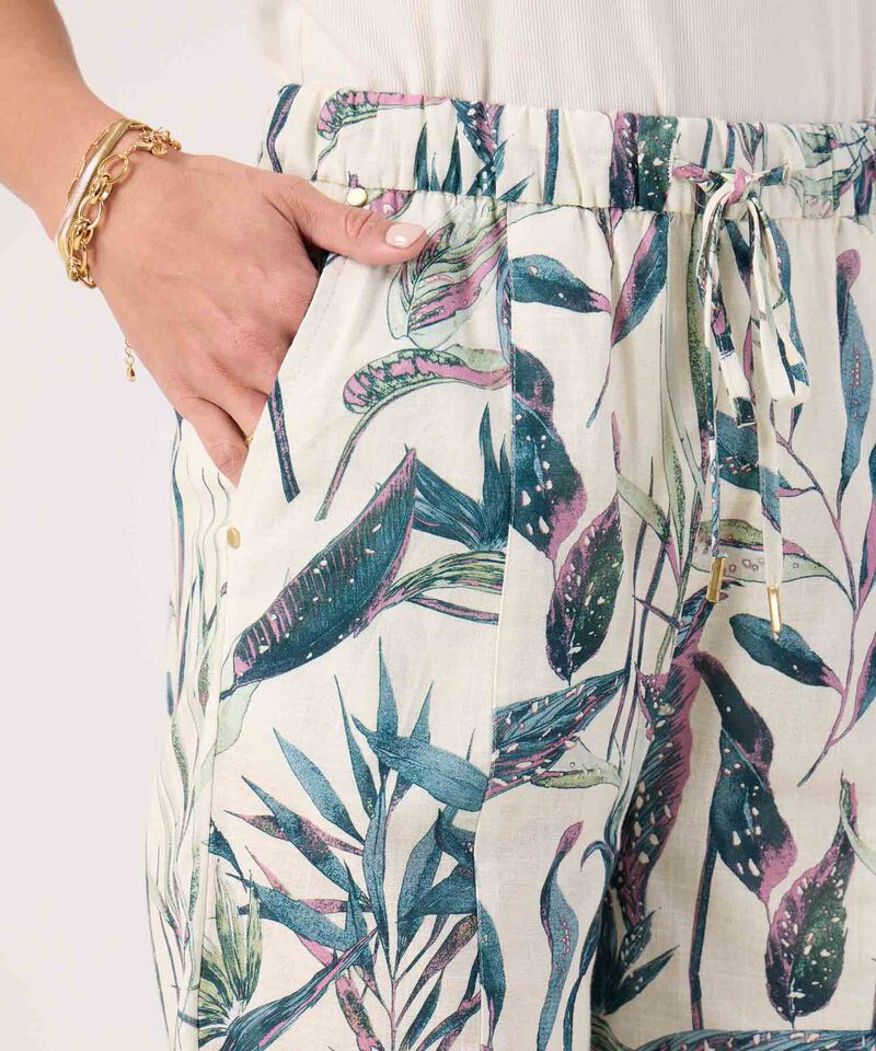 Bermuda larga estampada 