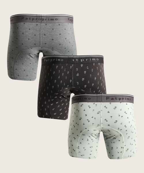 Boxer Pack X3 Medio Algodón Estampado Miniprint