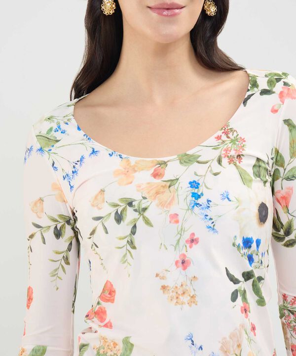 Camiseta Manga &frac34; Estampada