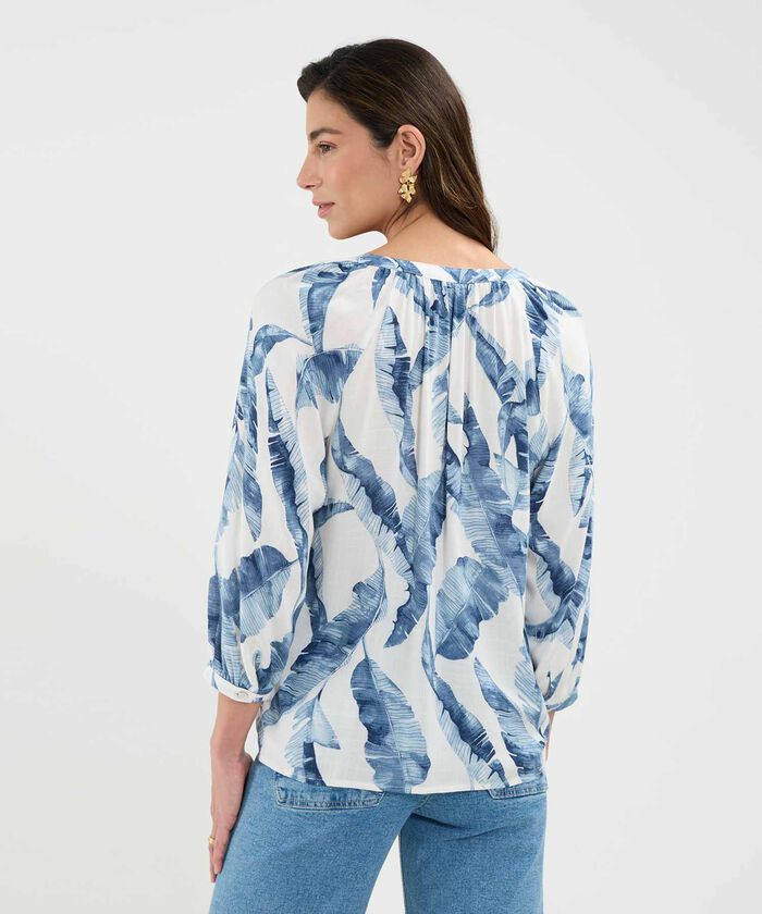 Blusa Estampada Escote en V