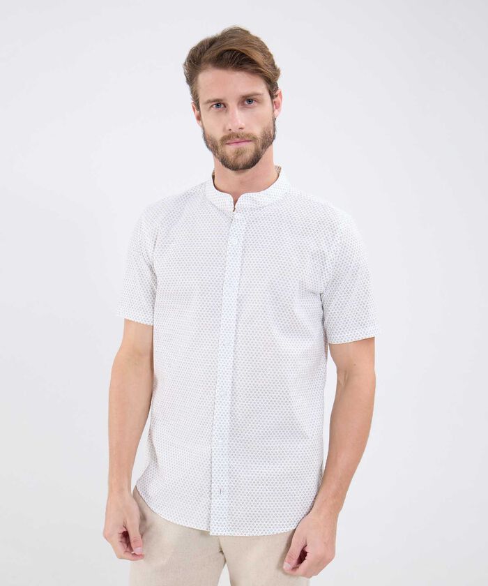 Camisa Estampada Manga Corta