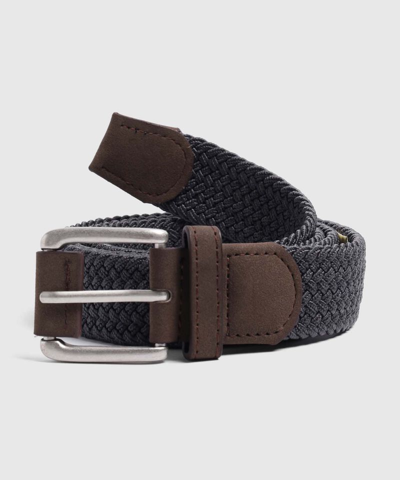 Cintur&oacute;n Trenzado El&aacute;stico Dise&ntilde;o Compacto Para Hombre