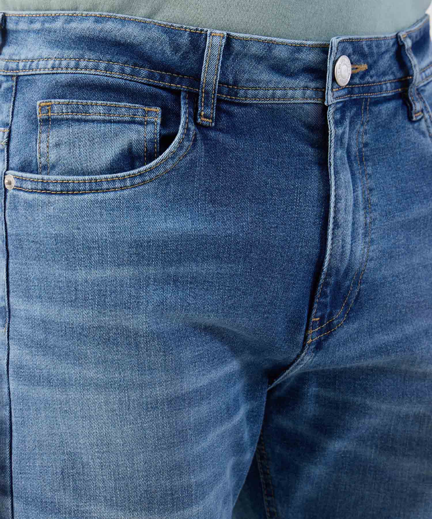 Jean de Dise&ntilde;o Cl&aacute;sico y Corte Recto Para Hombre