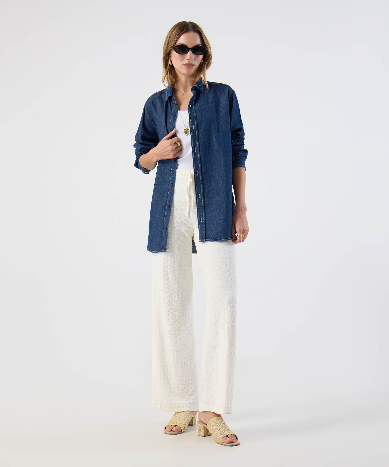 Pantal&oacute;n Tejido Amplio C&oacute;modo Para Mujer