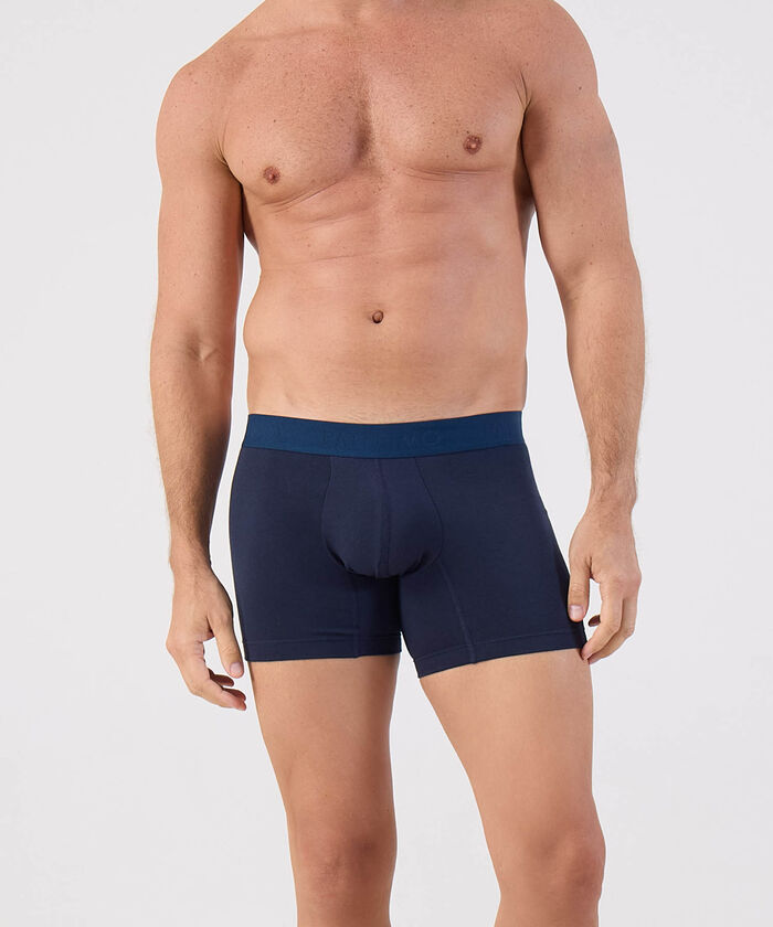 Pack X5 Boxer Medio En Algod&oacute;n Unicolor