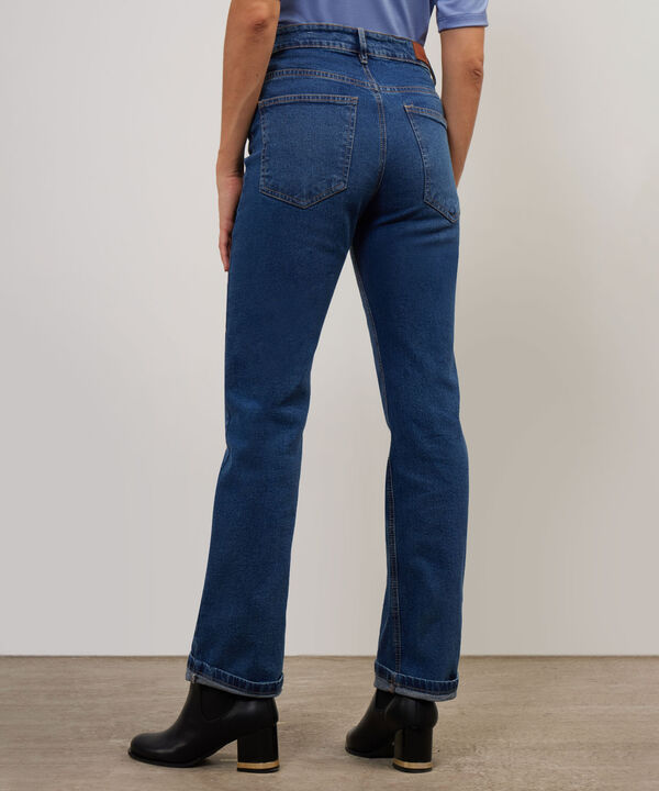 Jean Straight Tono Azul  Oscuro