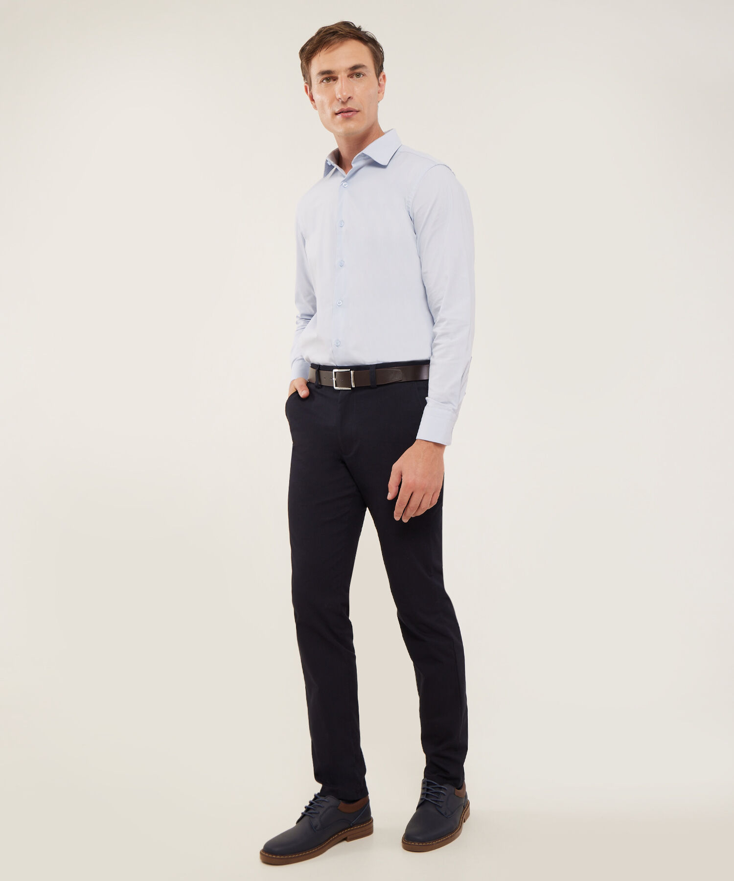 Pantalon Chino Basico Contraste - Nuevo Fit- Slim