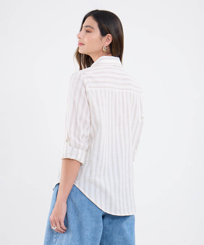 Camisa Manga Larga A Rayas