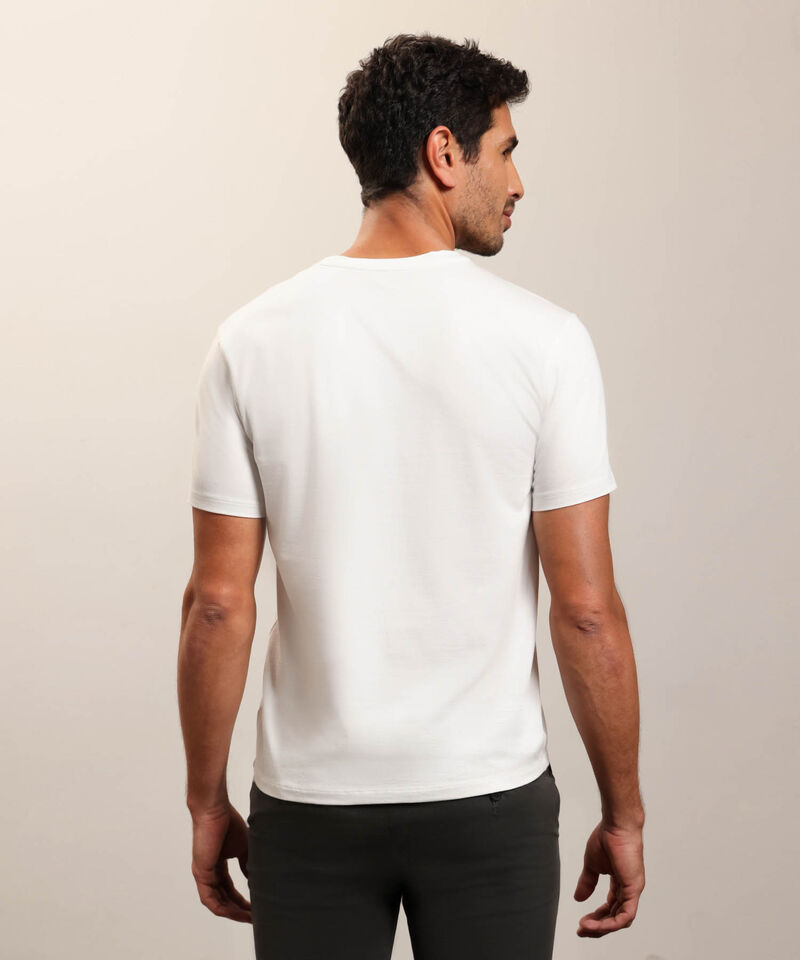 Camiseta B&aacute;sica Cuello Redondo Para Hombre