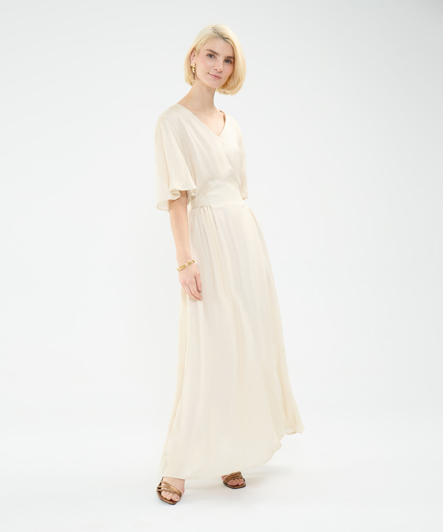 Vestido Estampado Escote en V