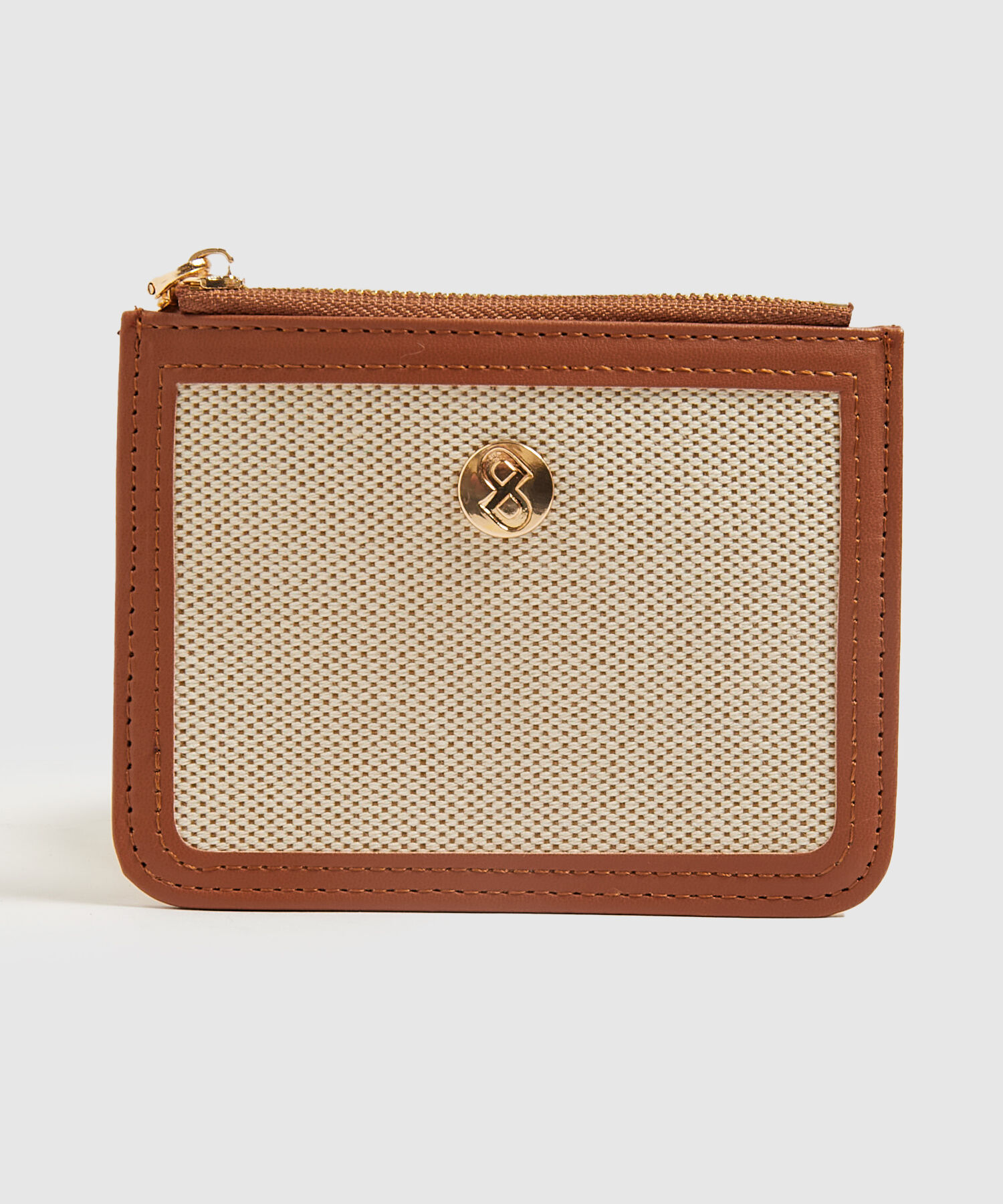 Billetera Texturizada Con Borde 