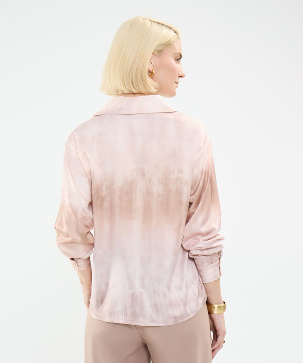 Blusa Satinada Estampada