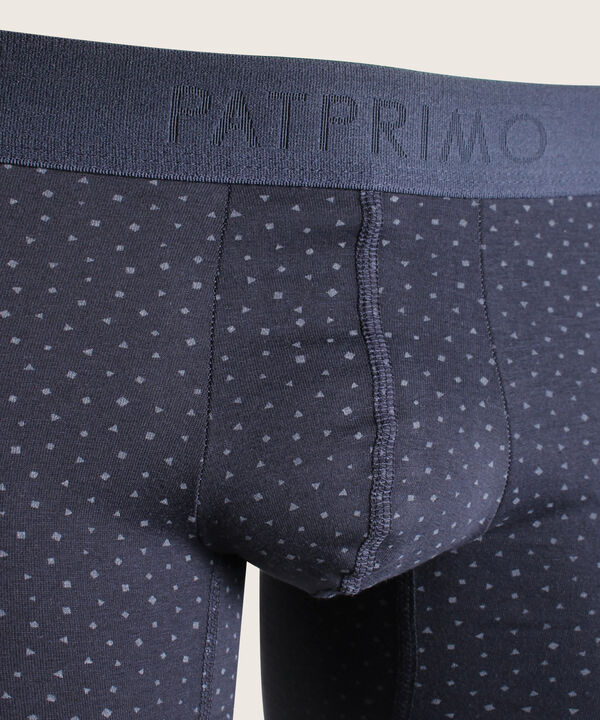 Boxer Pack X2 Pantaloncillo Medio El&aacute;stico Expuesto Estampado Mini - Unicolor