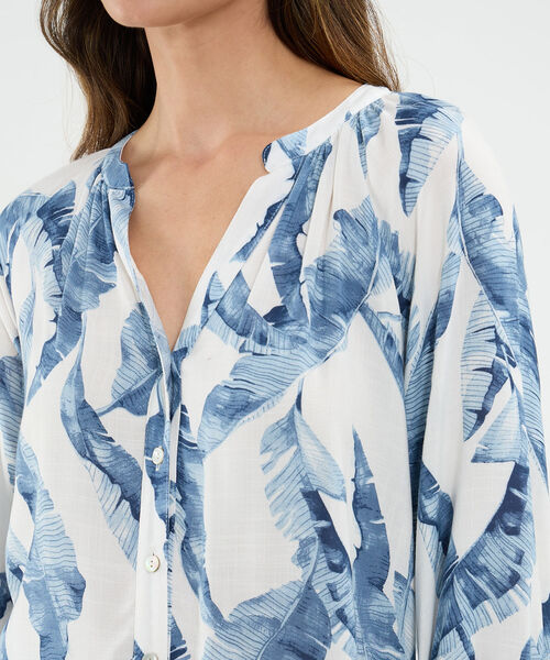 Blusa Estampada Escote en V image number null