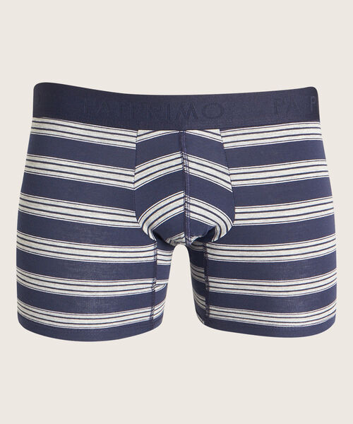 Boxer Pack X2, Medio Elástico Expuesto, Estampado Mini - Preteñido Rayas image number null