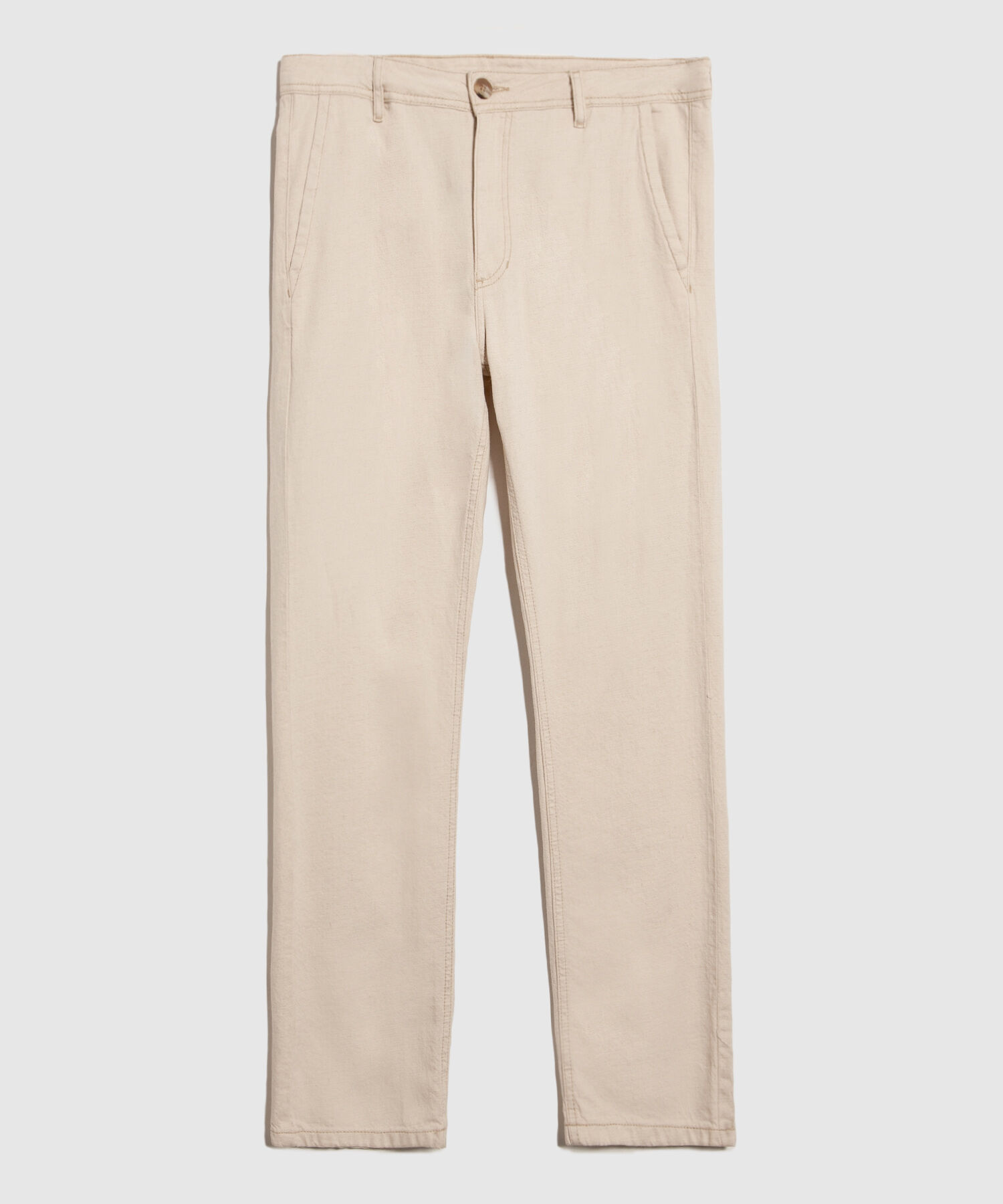 Pantalón Chino en Efecto Lino