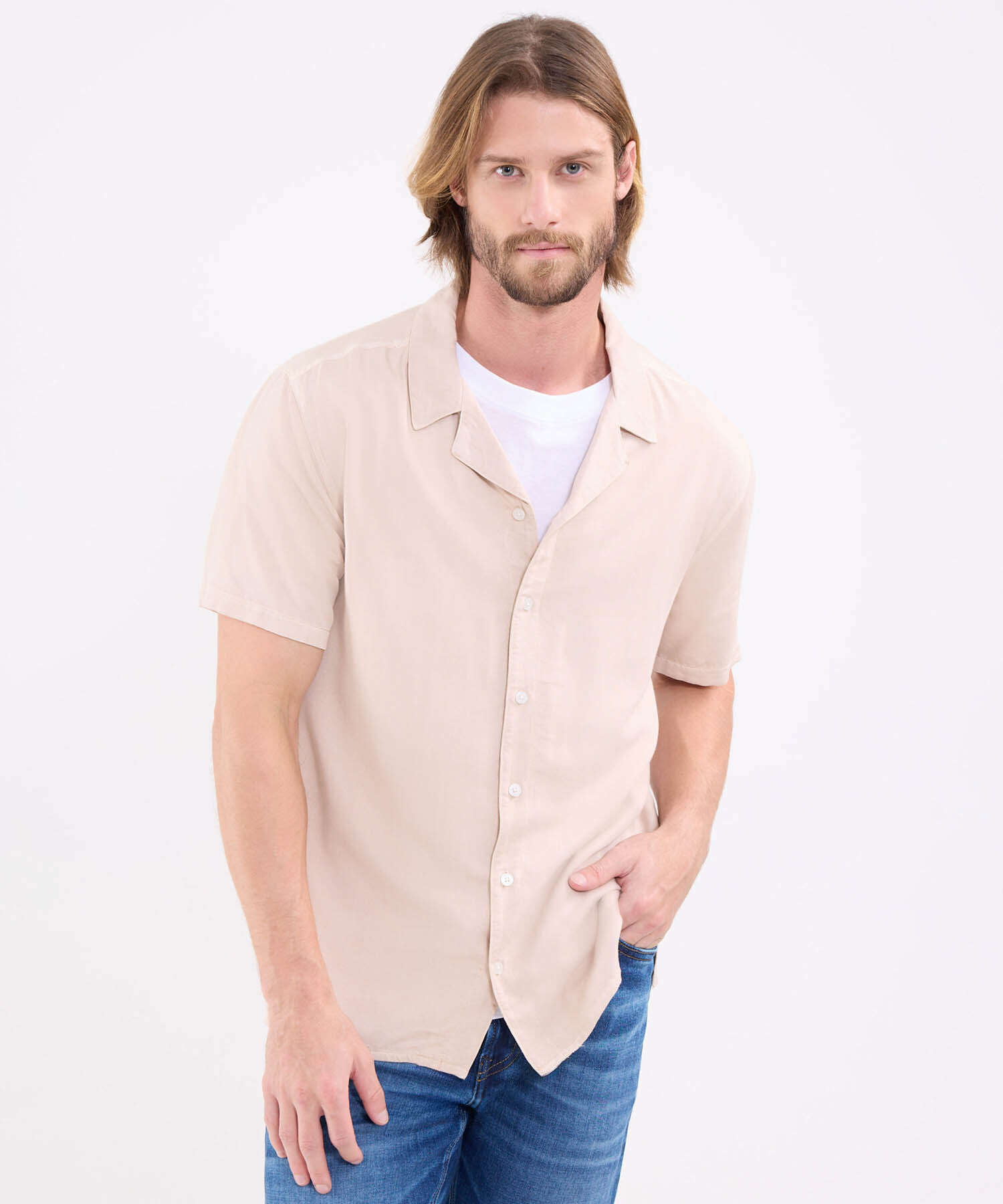 Camisa Manga Corta Para Hombre