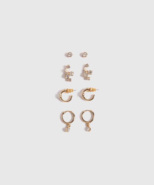 Pack x 4 Aretes con Brillos image number null