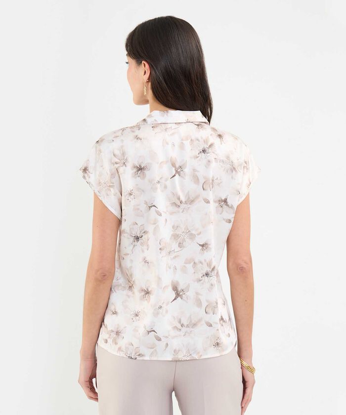 Blusa Satinada Estampada