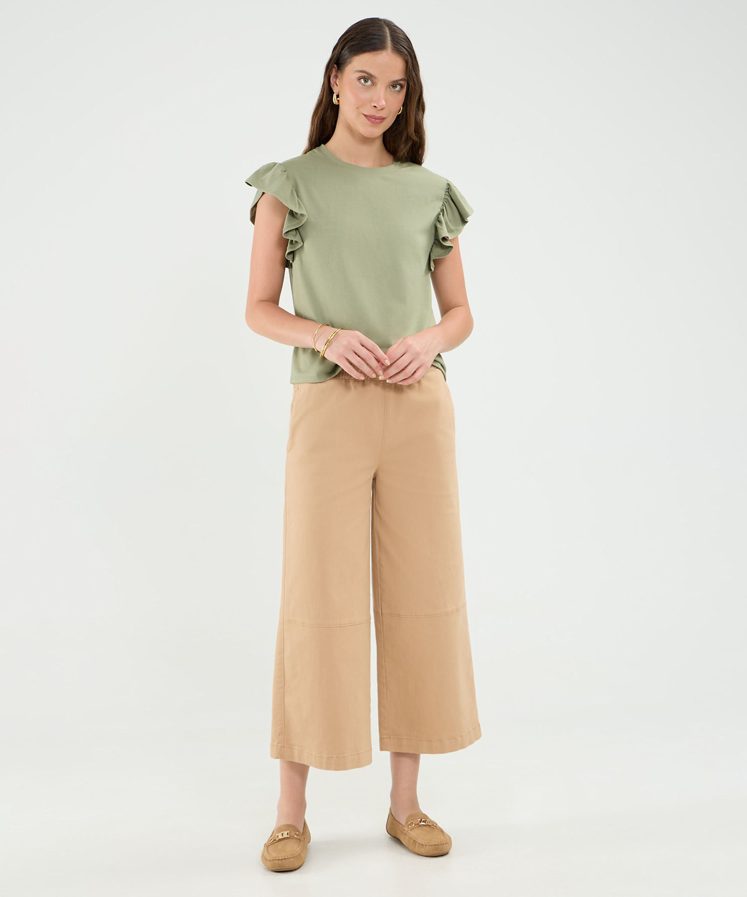 Pantalon Con Pretina Encauchada Para Mujer