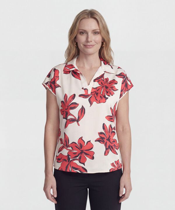 Blusa Manga Corta Estampada  image number null