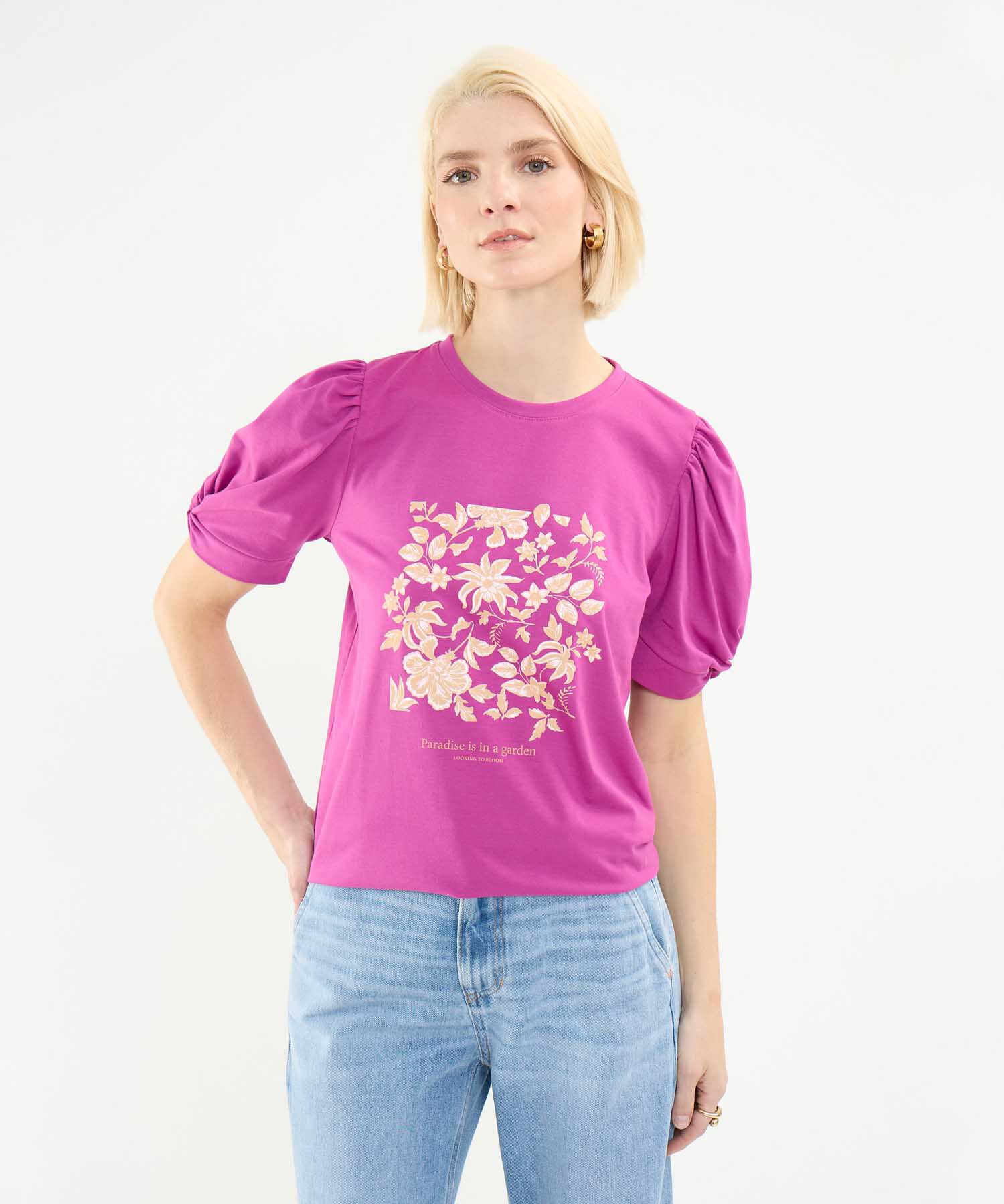 Camiseta Estampado Floral