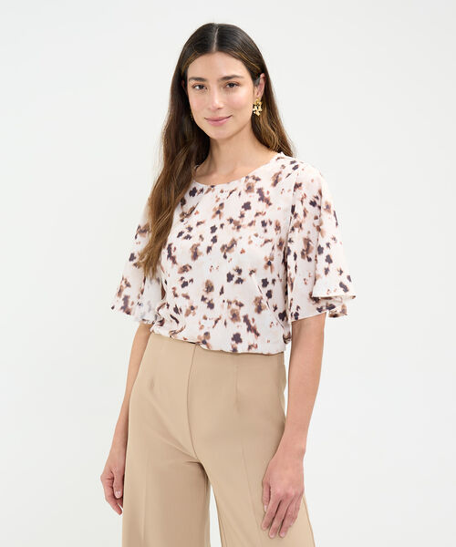 Blusa Estampado de Manchas image number null