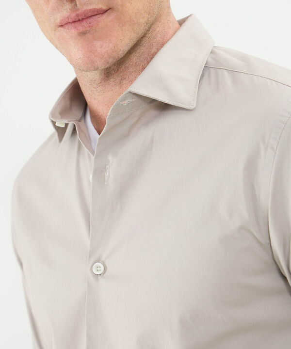 Camisa Corbatera Manga Larga Cuello Formal