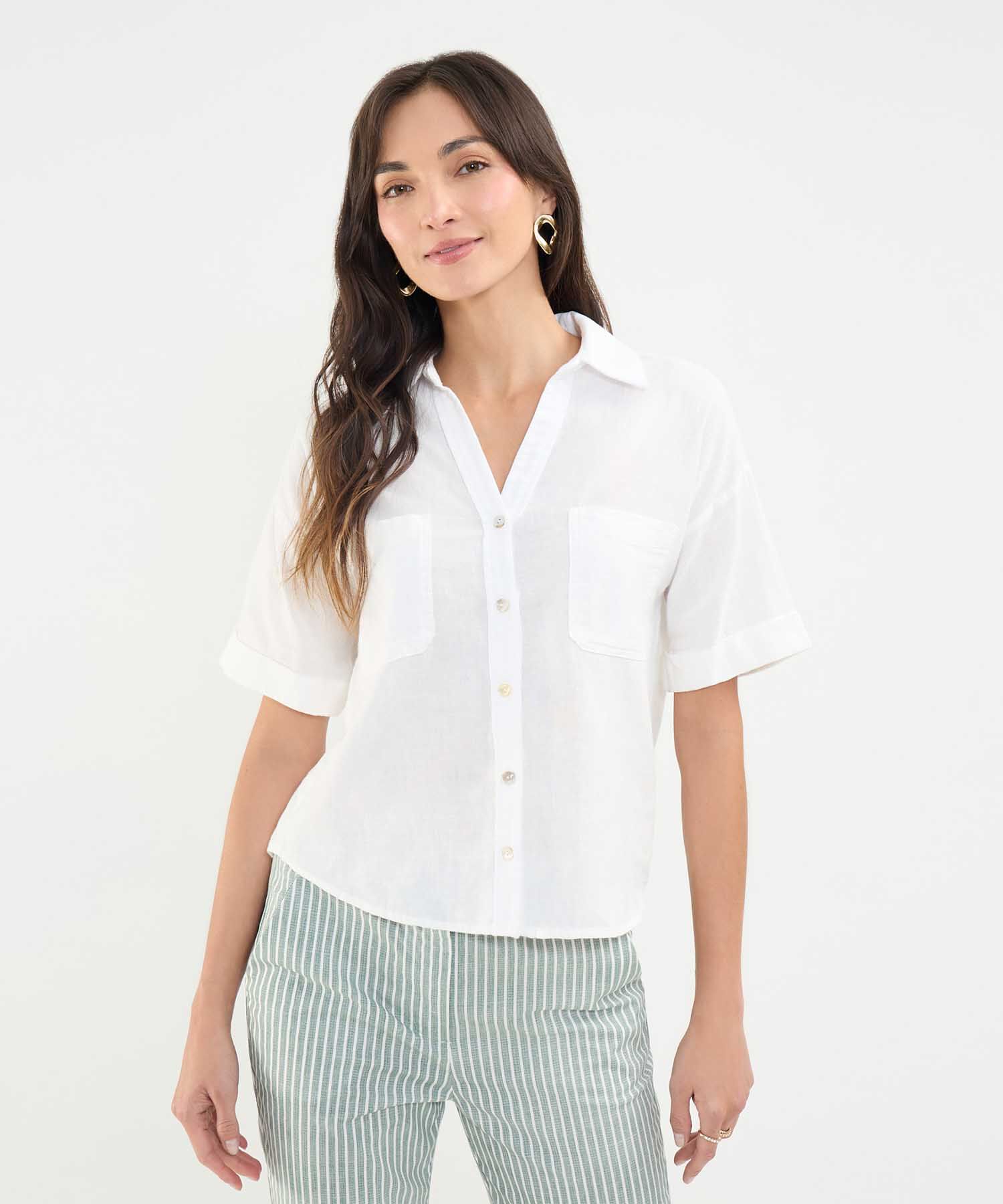 Camisa Resort en Efecto Lino