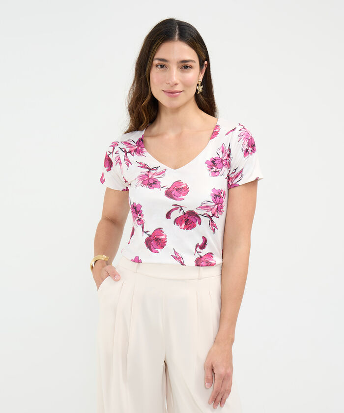 Camiseta Estampado Floral