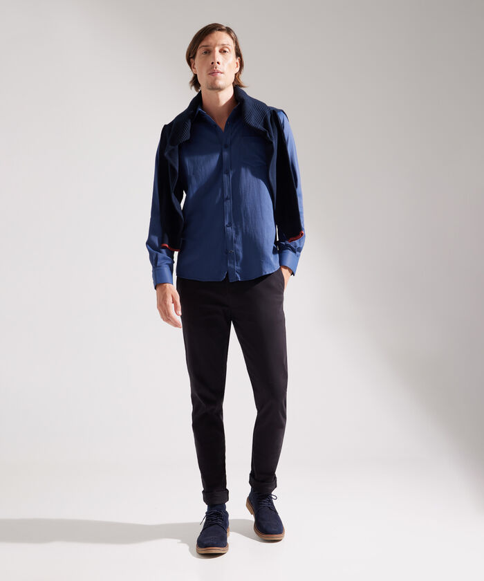 Camisa Corbatera Manga Larga