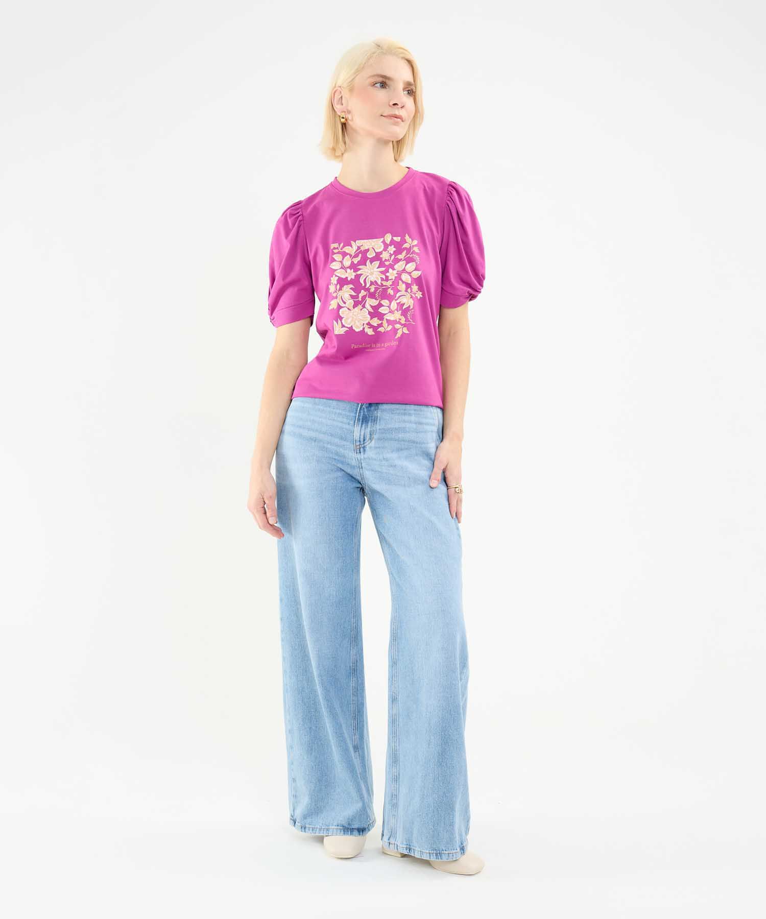 Camiseta Estampado Floral