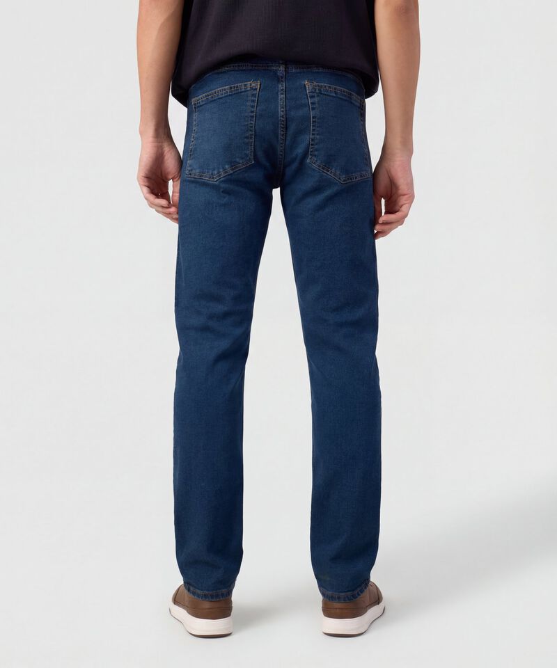 Jeans Regular Tono Azul Medio 