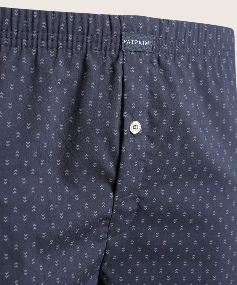 Boxer Pack X3 Pantaloncillo Tejido Plano Amplio Algod&oacute;n Prete&ntilde;ido, Cuadro-Rayas Y Estampado