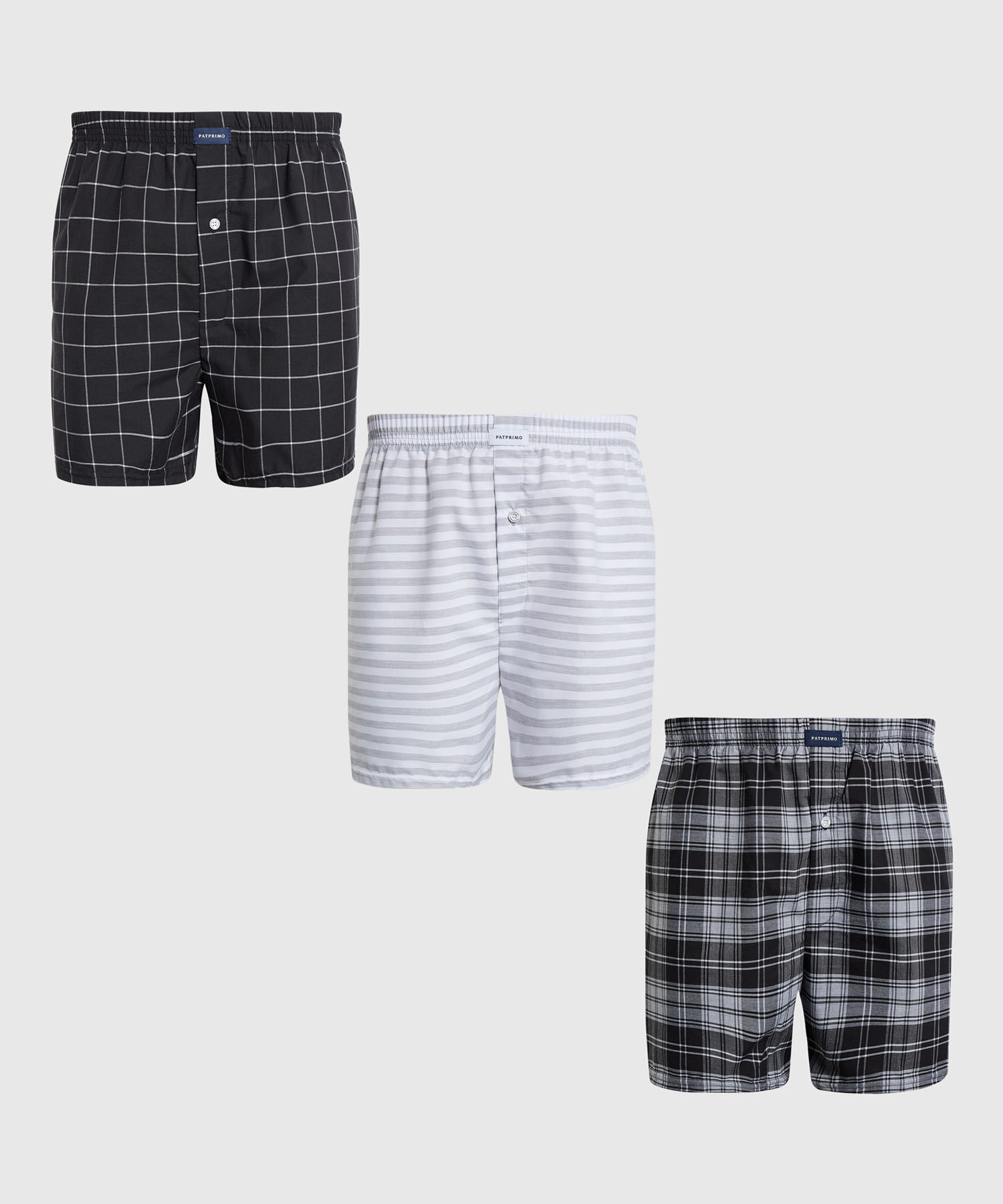 Pack X3 Boxer Holgados Para Hombre En Algodón 