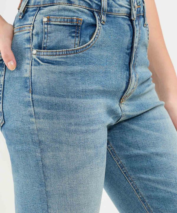 Jean Cropped Flare Para Mujer