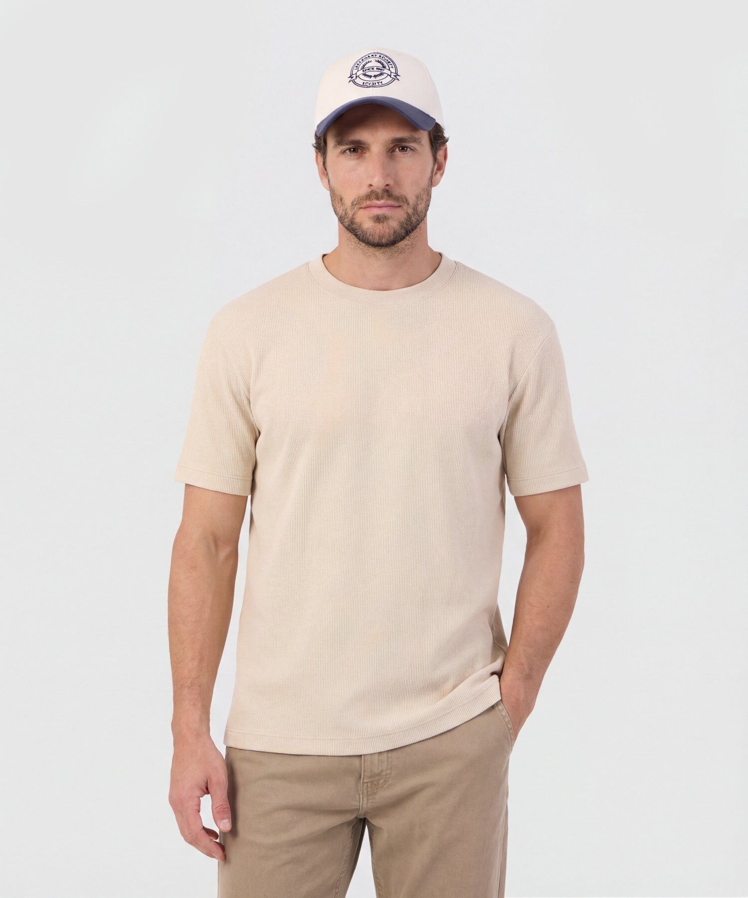 Camiseta Regular Fit Unicolor para Hombre