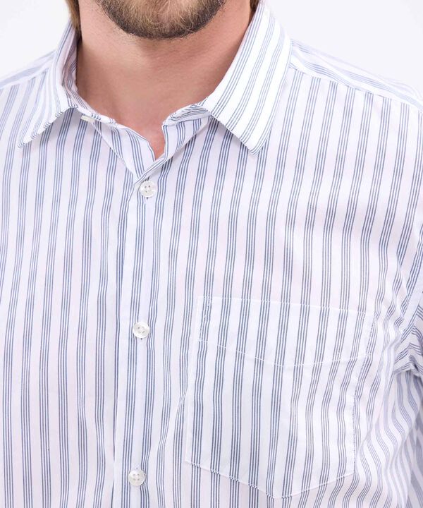 Camisa manga corta prete&ntilde;ida fit regular para hombre